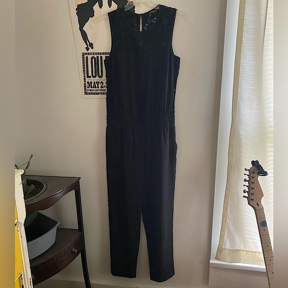 Express lace back jumpsuit